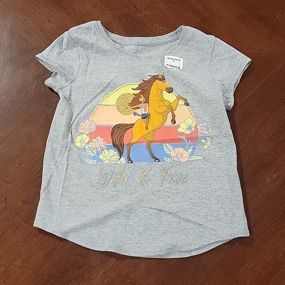 (J14) NWT Wild & Free size 4 girl shirt